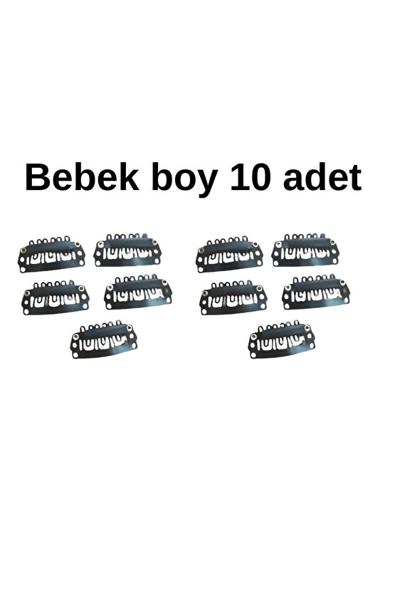Bebek Boy Çıt Çıt Klipsi Postiş Tokası Bebek Saçsız Toka (2.8 MM )
