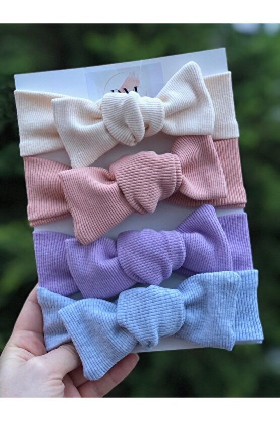 Kız Bebekçocuk 4lü Toka Bandana Set