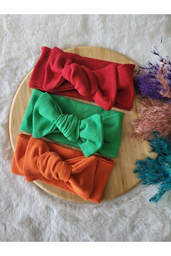 Kiz Çocuk Ribana Bandana 3lü Set