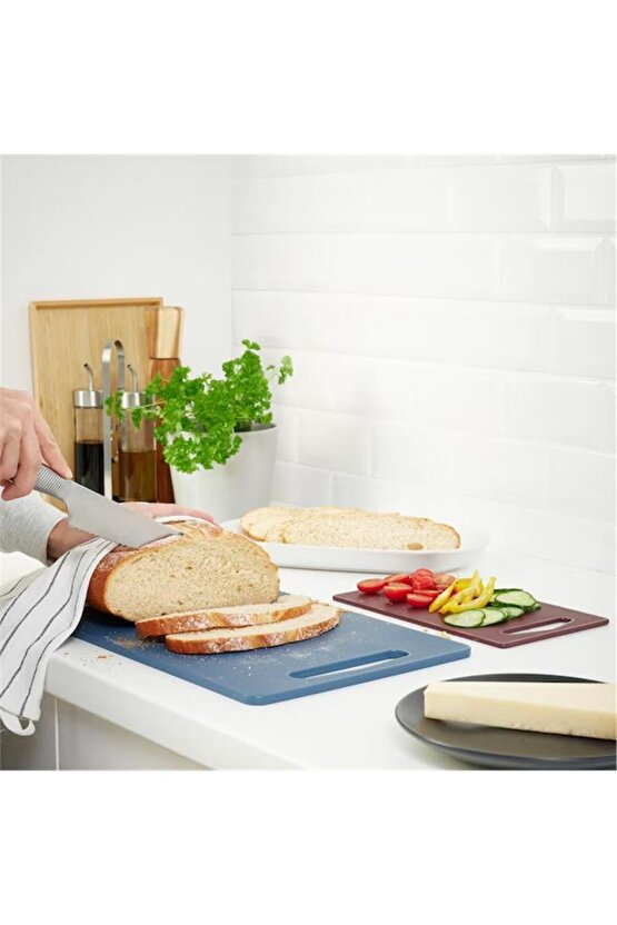 Bergtunga Kesme Tahtası Mavi-kırmızı 2 Parça 80556905