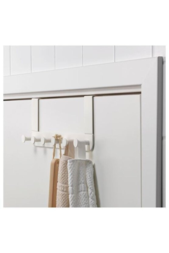 Kapı Askısı Beyaz Renk Ikea Kapı Üstü Geçmeli Askı A Kalite  35x13 Cm