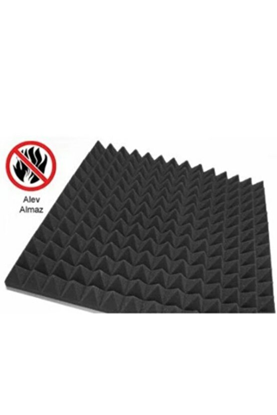 Türkeli Ses Yalıtımı Akustik Piramit Süngeri Kendinden Yapışkanlı 40mm 50x50