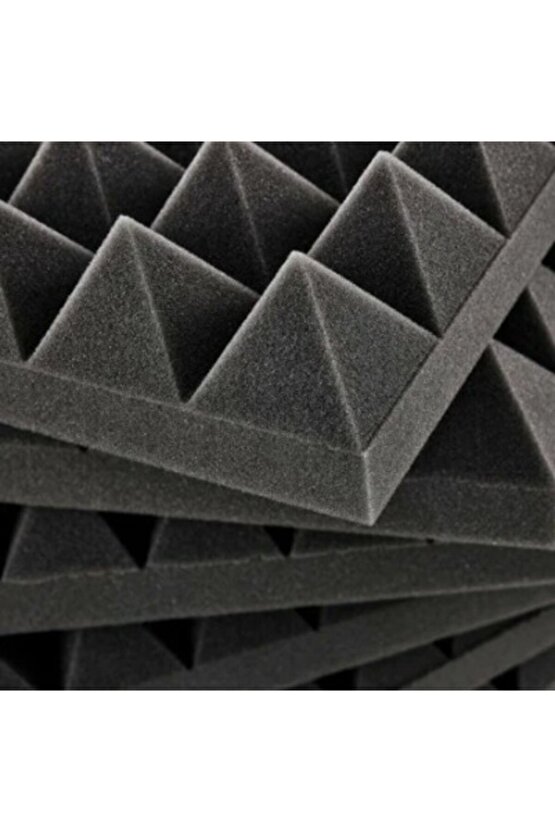 Türkeli Ses Yalıtımı Akustik Piramit Süngeri Kendinden Yapışkanlı 40mm 50x50