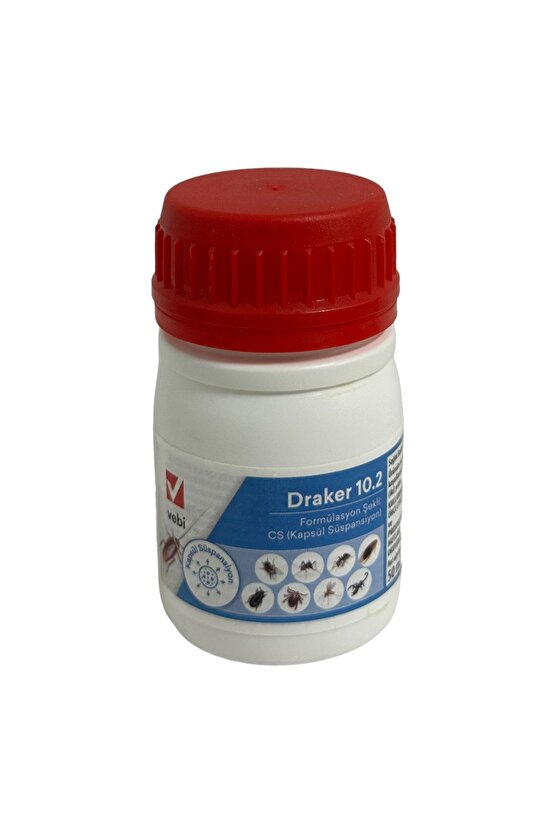 Draker 10.2 Kokusuz Genel Haşere Ilacı Tahta Kurusu , Gümüşcün Etkili 50ml