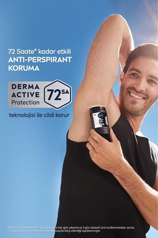 Men Erkek Stick Deodorant Black&white Invisible Original 150ml, 72 Saat Anti-perspirant Ter Koruması