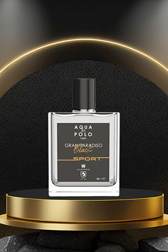 Gran Paradiso Black Sport 50 ml Odunsu, Baharatlı Edp Erkek Parfüm Apcn000514