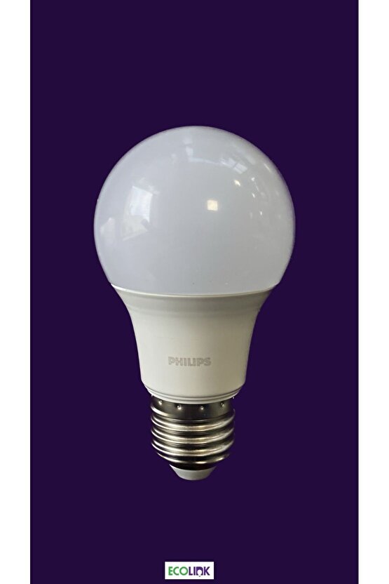 8W LED AMPUL E-27 DUY 6LI PAKET (2700-SARI) ECOLINK by PHILIPS