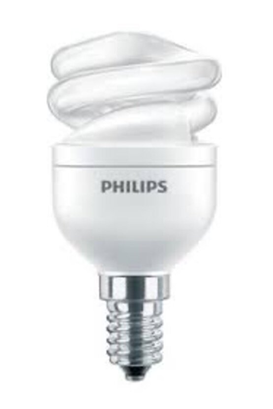 8w=45w Mini Spiral Kıvrık Tasarruflu Ampul E14 Duy Sarı Işık 2700k505 Lumen