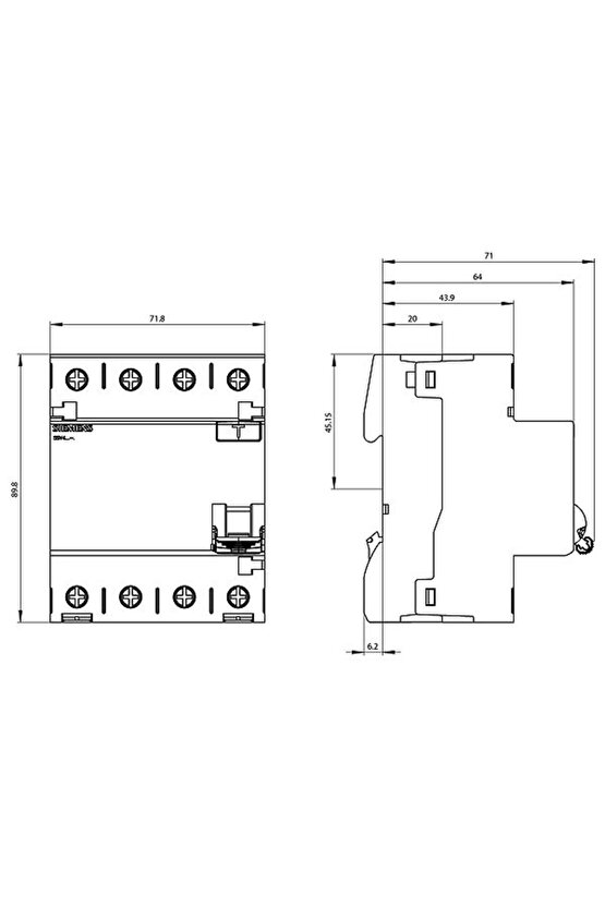 Akım Rölesi 5sv4342-0 25a 30ma 400v (3 FAZ NÖTR)