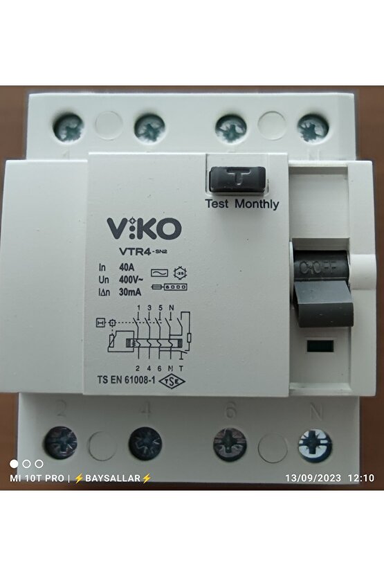 By Panasonic 4p 40a 30 Ma Kaçak Akım Rolesi