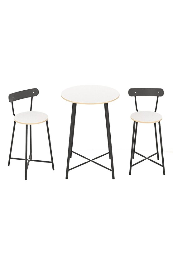 Mutfak Oval 2 Kişilik Bar Yemek Masası