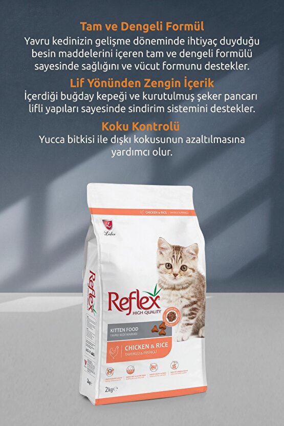 Kitten Tavuk Etli 15 Kg Yavru Kedi Maması