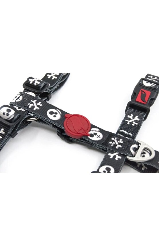H-harness Büyük Orta Köpek Göğüs Tasması Large Canlı Desenli