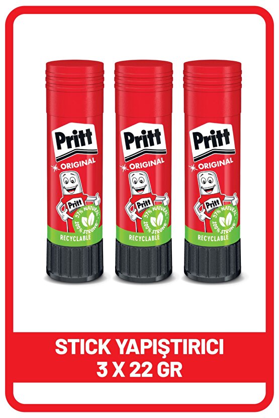 Stick Yapıştırıcı 22 Gr (3 Adet) Pritt