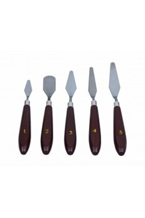 SÜDOR RESM SANAT SPATUL SF9009 SPATUL ÇELİK 5Lİ SET  SPATULA