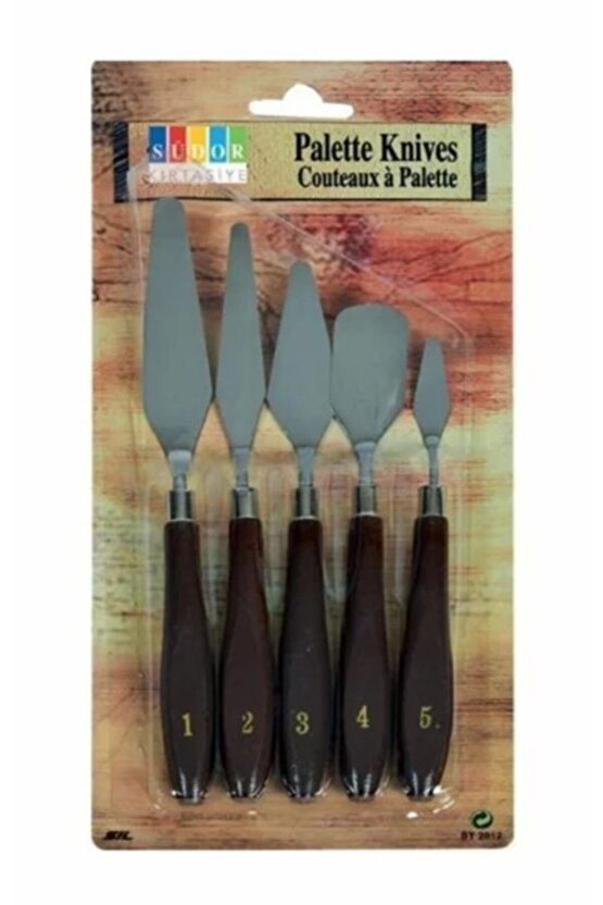 SÜDOR RESM SANAT SPATUL SF9009 SPATUL ÇELİK 5Lİ SET  SPATULA
