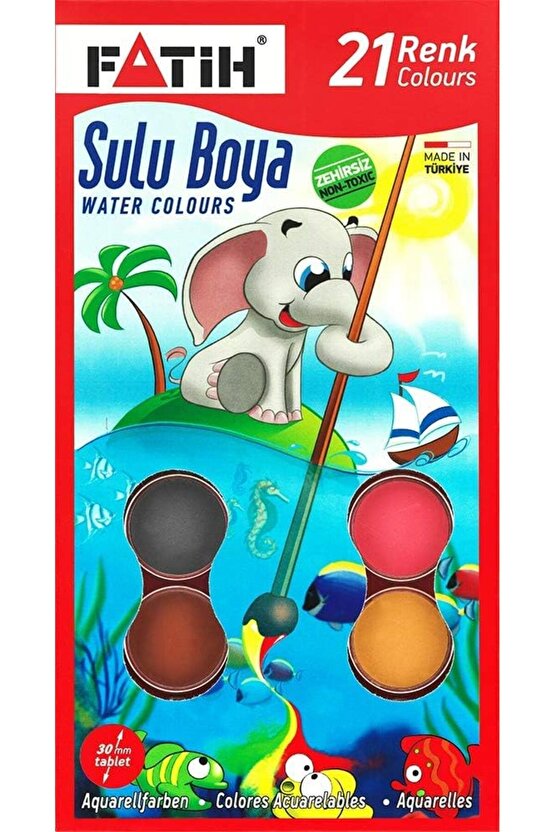 21 Renk Kıng Size Suluboya