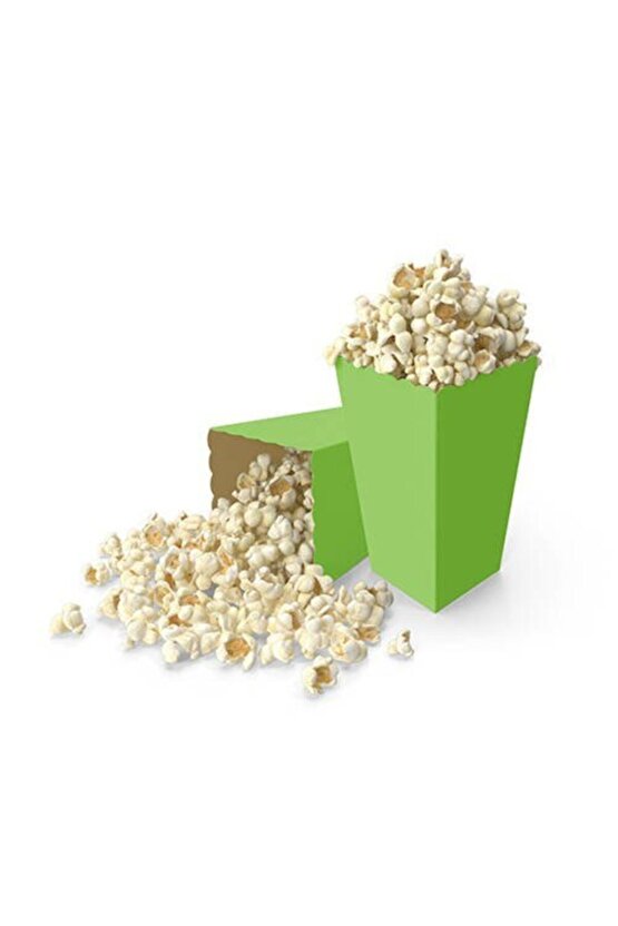 Yeşil Popcorn Mısır Kutusu 8li