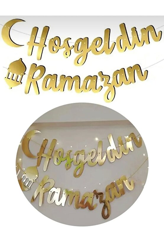 Hoşgeldin Ramazan süsleri Hoşgeldin Ramazan Kaligrafi Banner