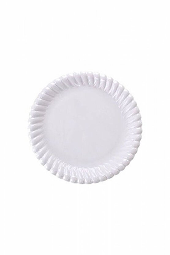 Beyaz Plastik Tabak 25li (22cm)