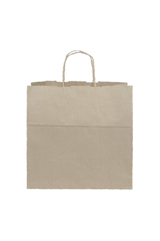 Burgu Sap Kraft Çanta 33x33x20 Cm - 250 Adetli Koli