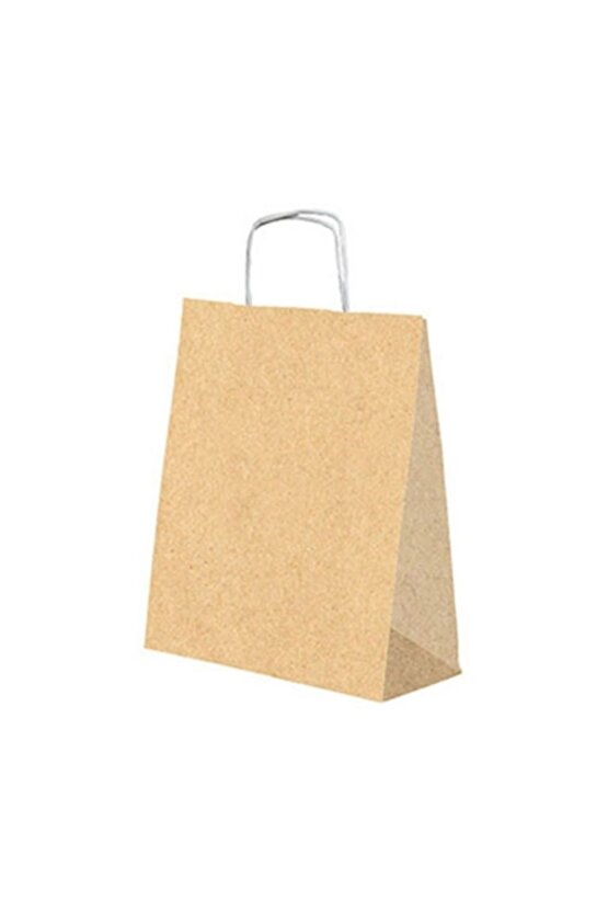 Roll-Up Kraft Çanta Naturel Büyük Boy 31x41cm 25li