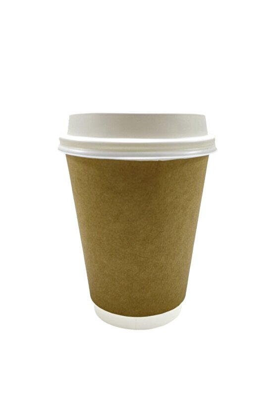 14 Oz Double Wall Kraft Karton Bardak - 500lü
