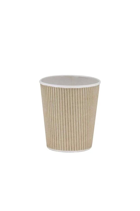 Double Wall Kraft Karton Bardak 9 Oz - 25 Adet