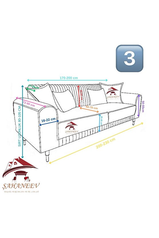 3+2 İtalyan Süet Koltuk Örtüsü(MİNt)
