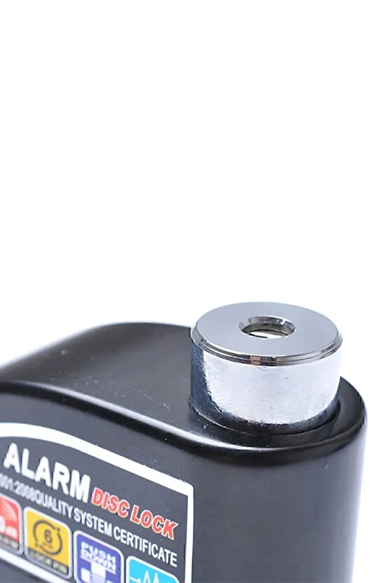 110 Db Siyah Motosiklet Alarmlı Disk Kilidi Hatırlatma Benmax