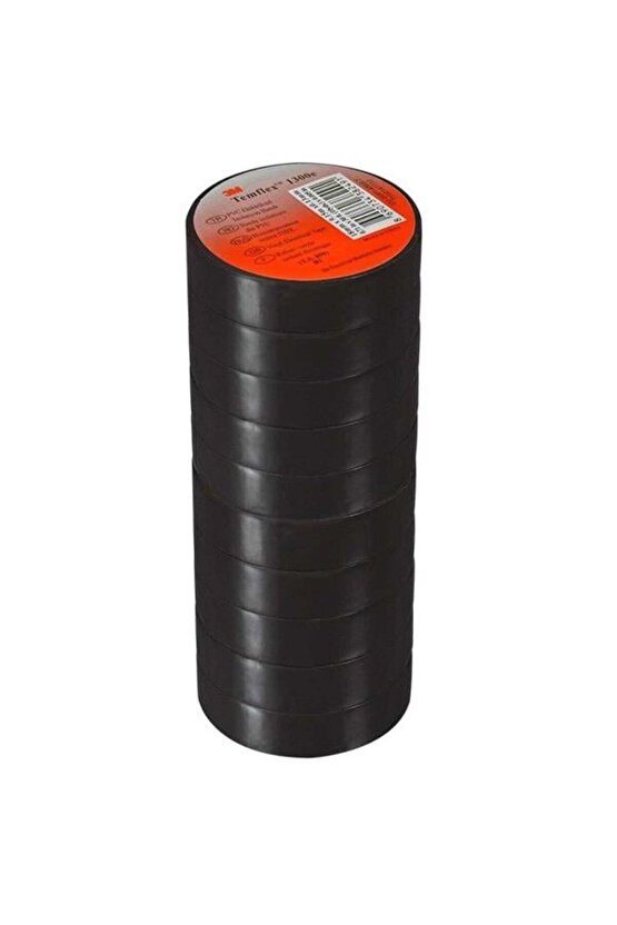 Temflex 1300e Siyah 10lu Paket Pvc Izole Bant 0.13x19x0.1m