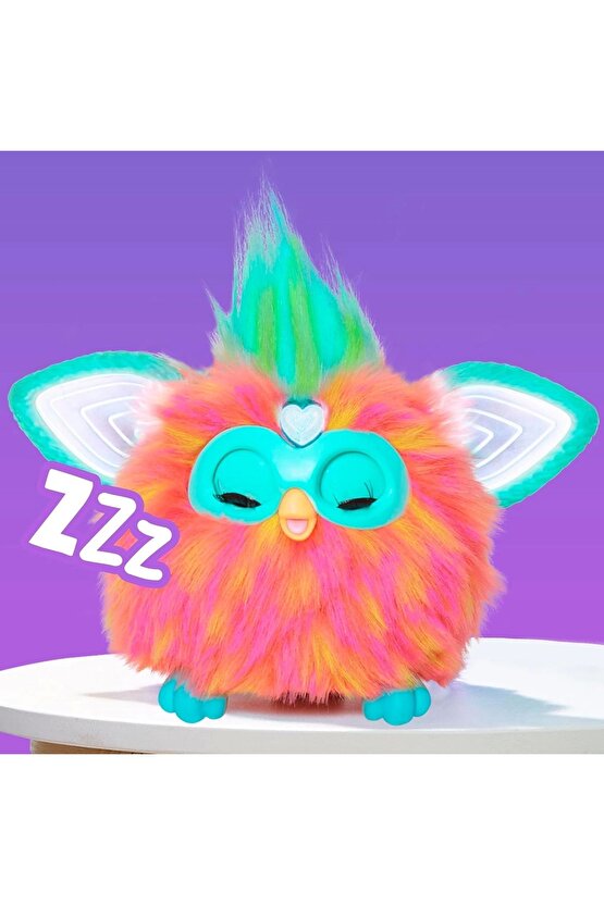 Furby Mercan Renkli İnteraktif Pelüş Oyuncak - Furby Peluşu - Furby Oyuncak Peluş - Konuşan Furby Oy