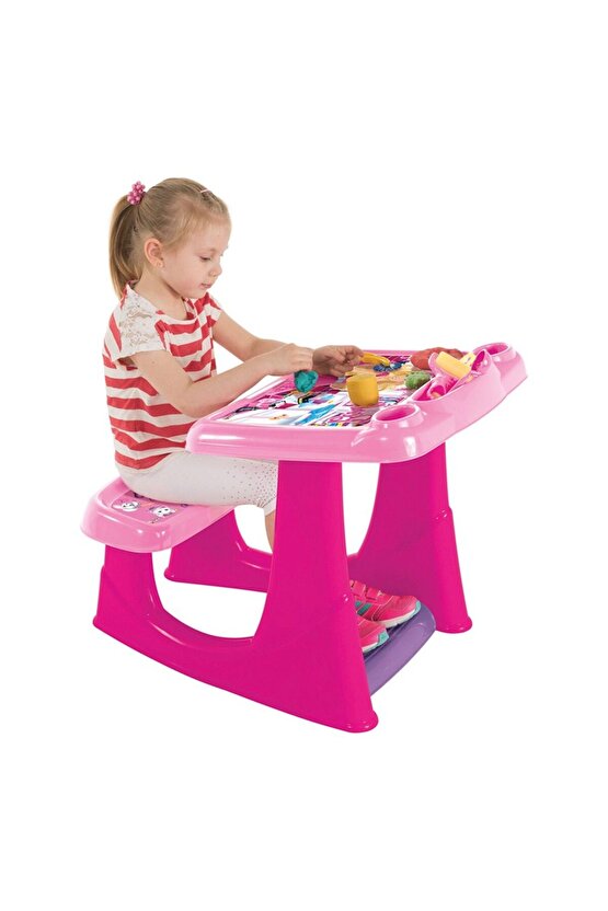 Barbie Çalışma Masası Kız Oyun Seti