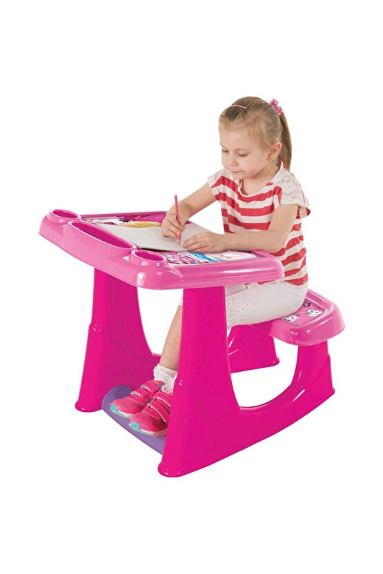 Barbie Çalışma Masası Kız Oyun Seti