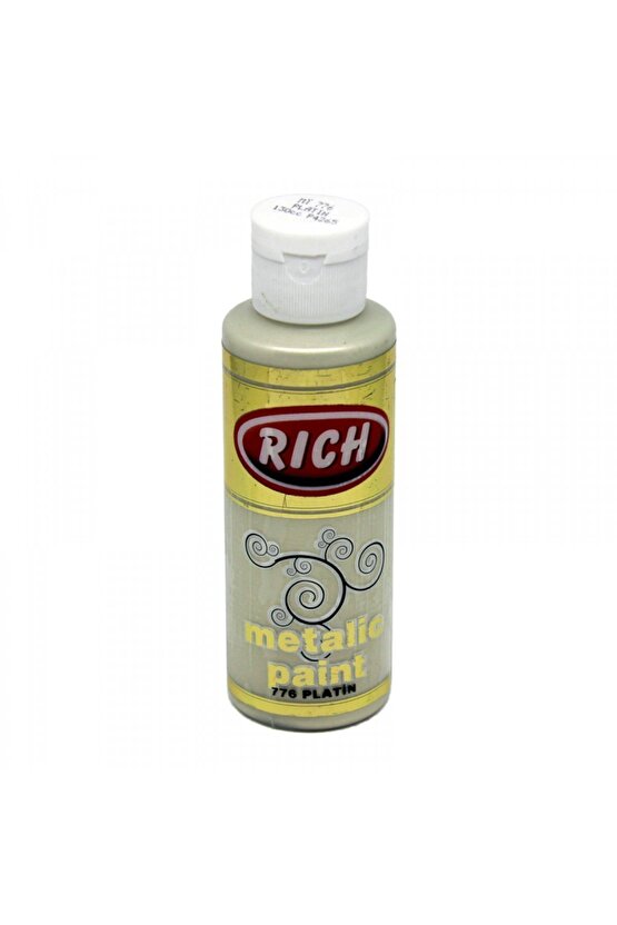 Metalik Akrilik Boya 120cc. N:776 Platin