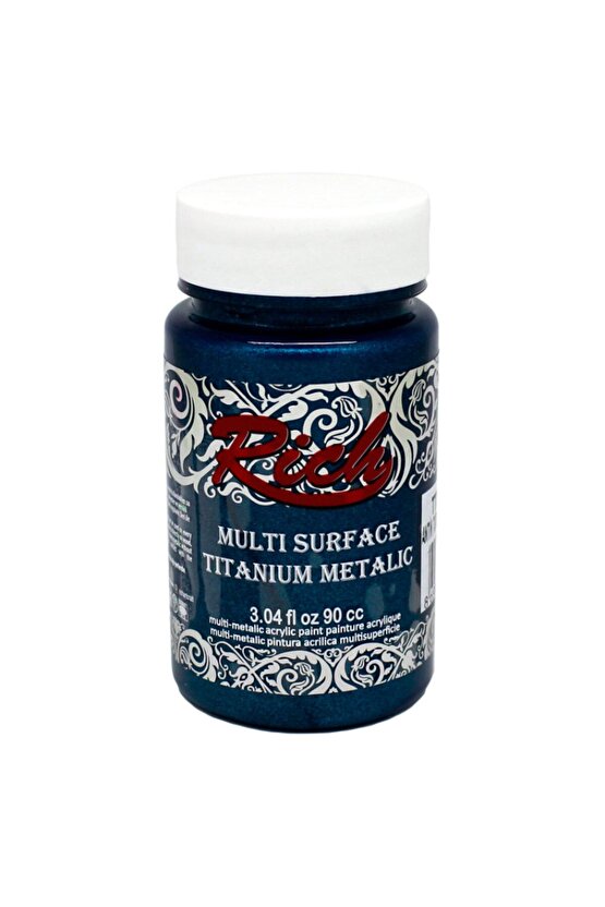 Multi Surface Titanium Metalik Boya 90 Cc Antik Turkuaz 2570