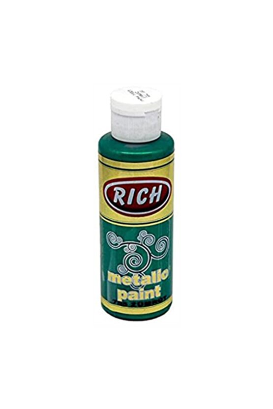 Rıch Akrilik Boya Metalik 120 Cc Zümrüt Yeşili 0755