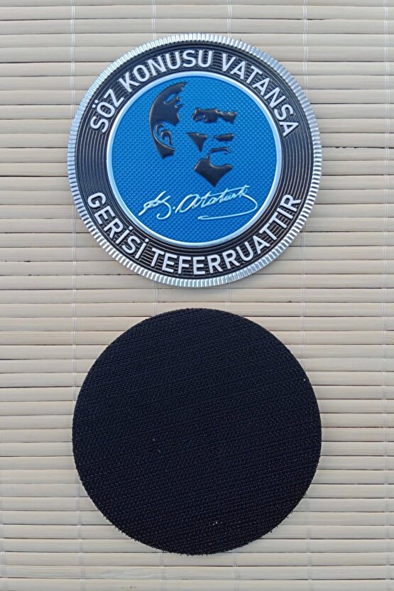 Soz Konusu Vatansa Gerisi Teferruattir 3D Termoplastik Silikon Kabartma Arma Pec Patch