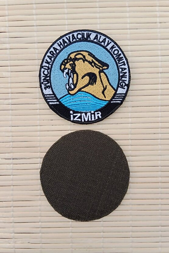 3 uncu Kara Havacilik Alay Komutanligi izmir Yazili Nakis islemeli Arma Pec Patch