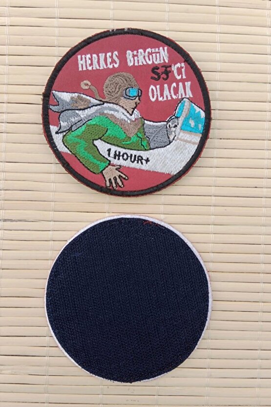 Herkes Birgun SF ci Olacak 1 Hour Yazili Nakis islemeli Arma Pec Patch