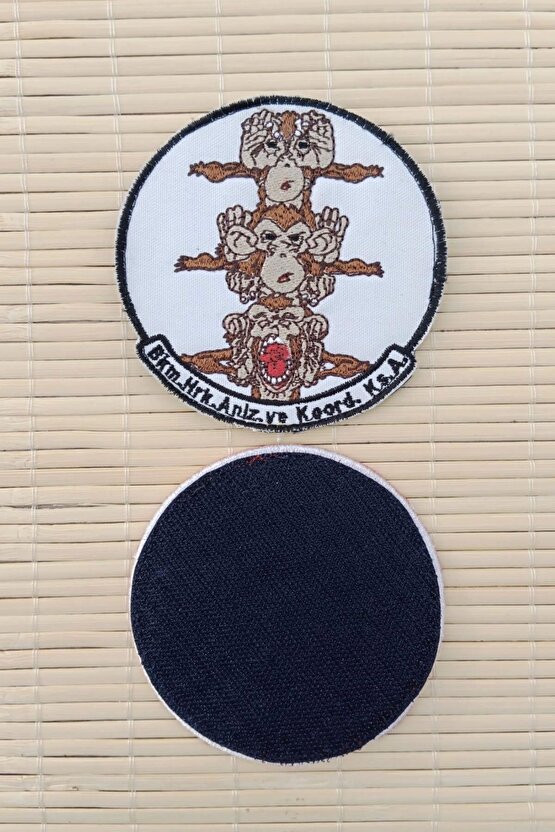 bkm.mrk.anlz.koord.ks.a yazili nakis islemeli arma pec patch