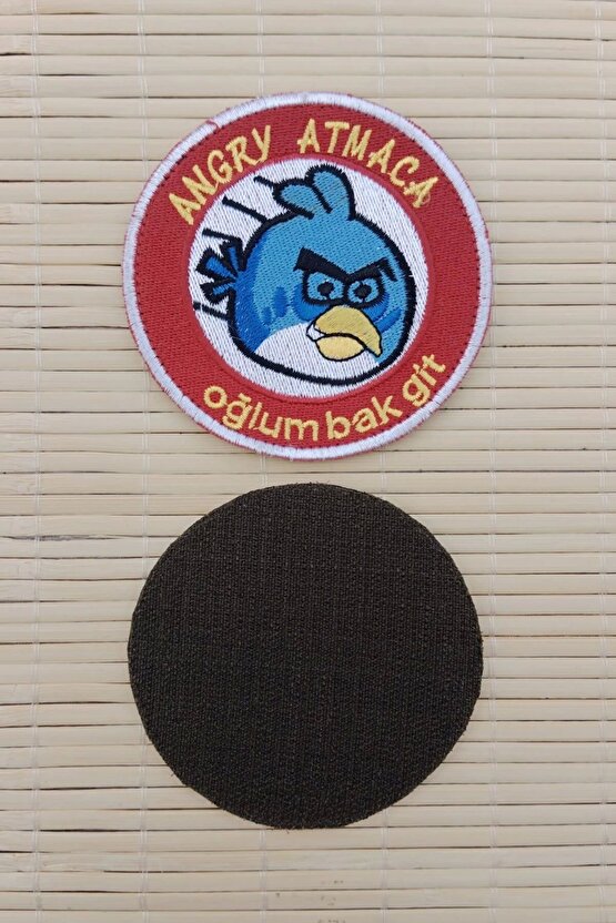 Angry Atmaca Oglum Bak Git Yazili Nakis islemeli Arma Pec Patch
