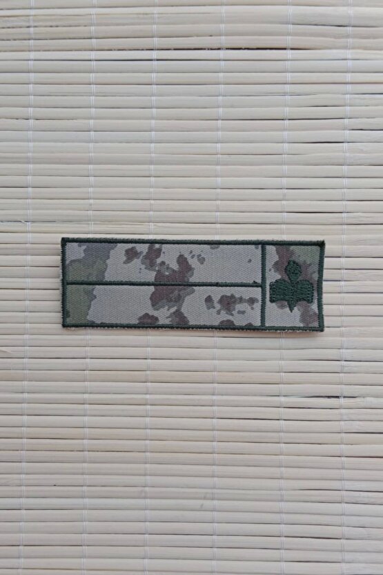 Kara Kuvvetleri Kamuflaj Renkli Soyadi ve Kan Grubu Ogretmen Nakis isimlik