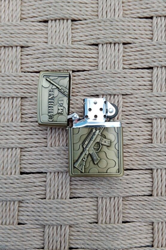 Sari renkli Carbine M4 Makineli  kabartmali Cakmak