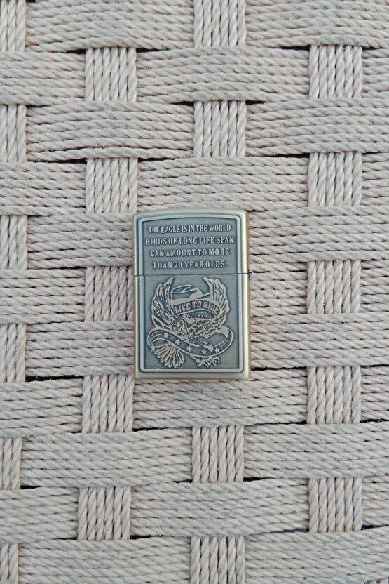 Sari renkli cift basli Eagle Series American yazili kabartmali Cakmak