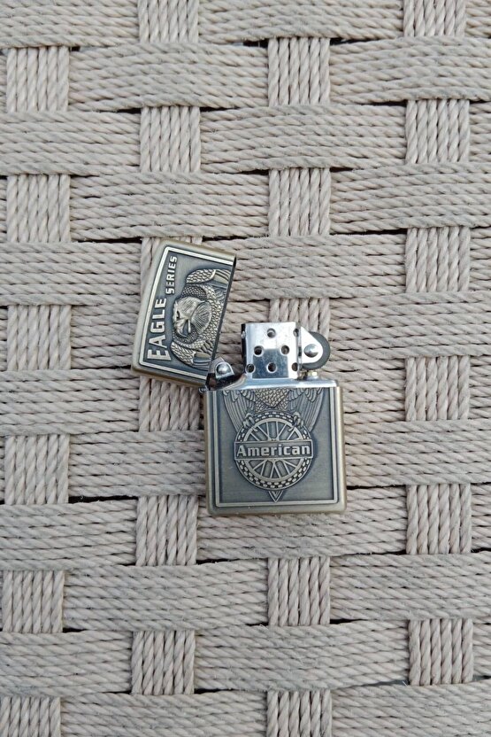 Sari renkli Eagle Series American yazili kabartmali Cakmak