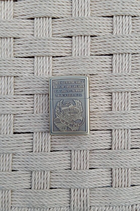 Sari renkli Eagle Series American yazili kabartmali Cakmak