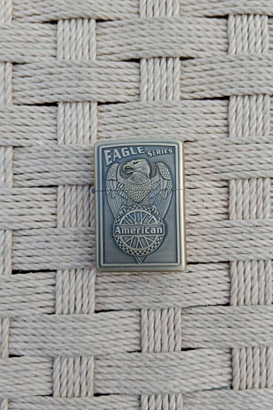 Sari renkli Eagle Series American yazili kabartmali Cakmak