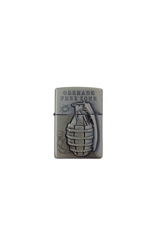Benzinli Grenade Free Zone Yazili Kabartmali El Bombasi Desenli Cakmak