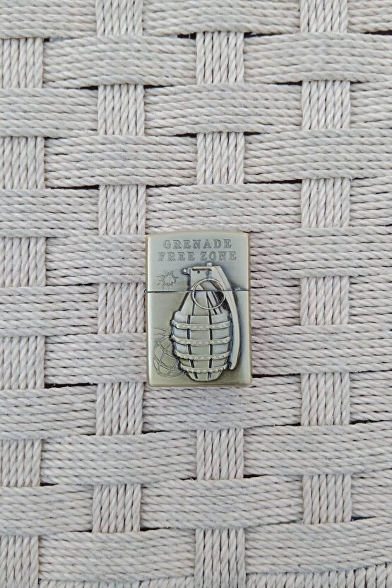 Benzinli Grenade Free Zone Yazili Kabartmali El Bombasi Desenli Cakmak